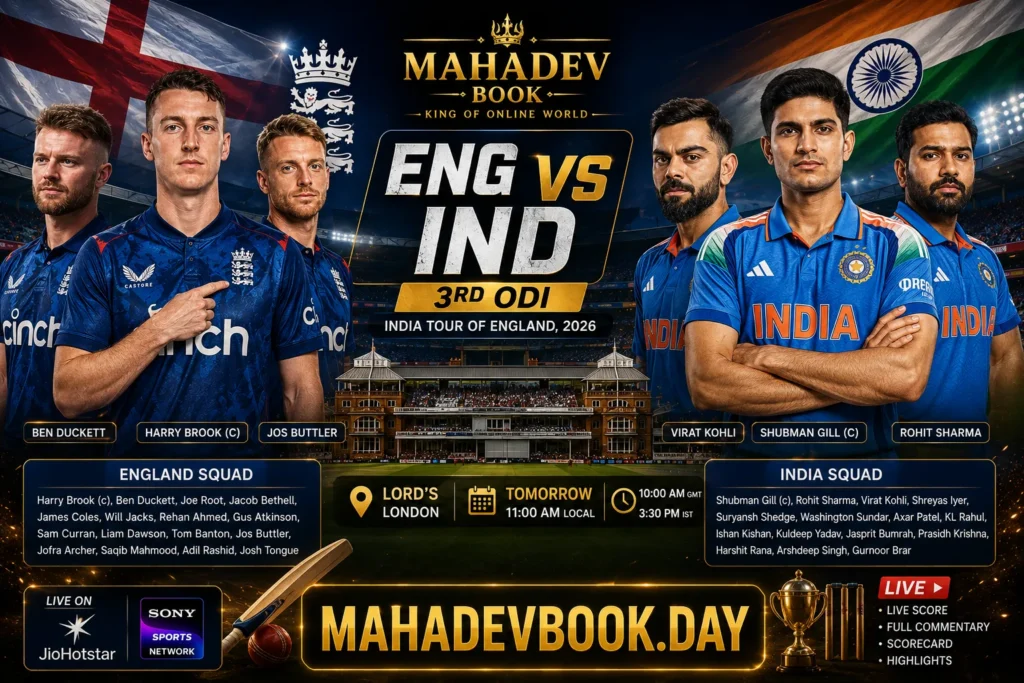 ENG vs IND 3rd ODI