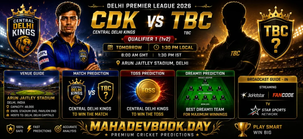CDK vs TBC Qualifier 1 2026